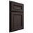Shiloh Cabinetry Partial Overlay Glenbrook White Oak Plain Cut Morel Door