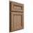 Shiloh Cabinetry Partial Overlay Glenbrook White Oak Plain Cut Natural Door