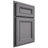 Shiloh Cabinetry Partial Overlay Glenbrook White Oak Plain Cut Sterling Door