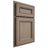 Shiloh Cabinetry Partial Overlay Glenbrook White Oak Quarter Sawn Almond Door