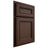 Shiloh Cabinetry Partial Overlay Glenbrook White Oak Quarter Sawn Braun Door