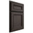 Shiloh Cabinetry Partial Overlay Glenbrook White Oak Quarter Sawn Creekside Door