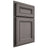 Shiloh Cabinetry Partial Overlay Glenbrook White Oak Quarter Sawn Flagstone Door