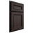 Shiloh Cabinetry Partial Overlay Glenbrook White Oak Quarter Sawn Morel Door