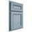 Shiloh Cabinetry Partial Overlay Glenbrook White Oak Quarter Sawn Sky Door