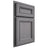Shiloh Cabinetry Partial Overlay Glenbrook White Oak Quarter Sawn Sterling Door