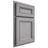 Shiloh Cabinetry Partial Overlay Glenbrook White Oak Quarter Sawn Stratus Door