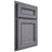 Shiloh Cabinetry Partial Overlay Glenbrook White Oak Rift Cut Cadet Door