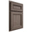 Shiloh Cabinetry Partial Overlay Glenbrook White Oak Rift Cut Clay Door