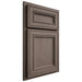Shiloh Cabinetry Partial Overlay Glenbrook White Oak Rift Cut Clay Door