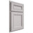 Shiloh Cabinetry Partial Overlay Glenbrook White Oak Rift Cut Cotton Door