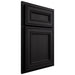 Shiloh Cabinetry Partial Overlay Glenbrook White Oak Rift Cut Espresso Door