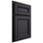 Shiloh Cabinetry Partial Overlay Glenbrook White Oak Rift Cut Harbor Door