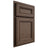 Shiloh Cabinetry Partial Overlay Glenbrook White Oak Rift Cut Mineral Door