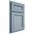 Shiloh Cabinetry Partial Overlay Glenbrook White Oak Rift Cut Sky Door