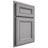 Shiloh Cabinetry Partial Overlay Glenbrook White Oak Rift Cut Stratus Door