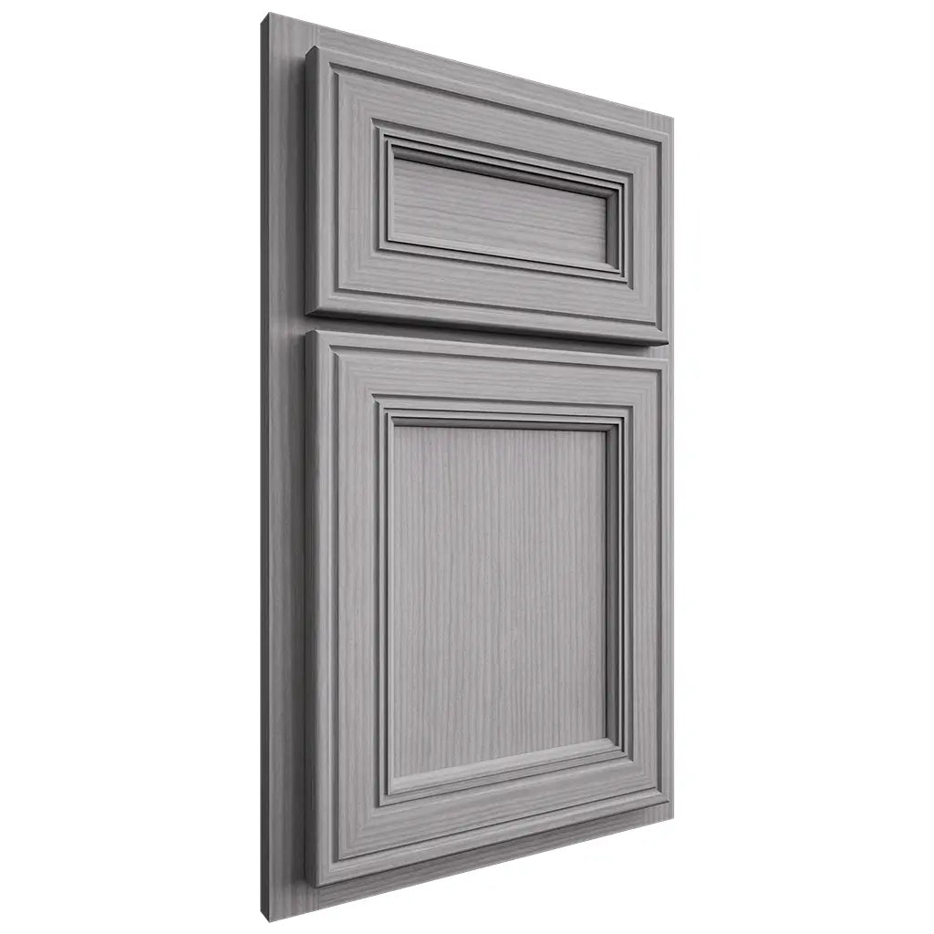 Shiloh Cabinetry Partial Overlay Glenbrook White Oak Rift Cut Stratus Door