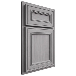 Shiloh Cabinetry Partial Overlay Glenbrook White Oak Rift Cut Stratus Door