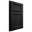 Shiloh Cabinetry Partial Overlay Greensboro Cherry Plain Cut Espresso Door