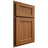 Shiloh Cabinetry Partial Overlay Greensboro Hickory Plain Cut Chestnut Door