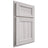 Shiloh Cabinetry Partial Overlay Greensboro Hickory Plain Cut Cotton Door