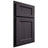 Shiloh Cabinetry Partial Overlay Greensboro Hickory Plain Cut Harbor Door