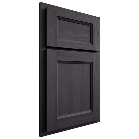 Shiloh Cabinetry Partial Overlay Greensboro Hickory Plain Cut Harbor Door