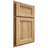 Shiloh Cabinetry Partial Overlay Greensboro Hickory Plain Cut Natural Door