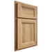 Shiloh Cabinetry Partial Overlay Greensboro Hickory Plain Cut Natural Door