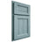 Shiloh Cabinetry Partial Overlay Greensboro Hickory Plain Cut Sky Door