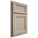 Shiloh Cabinetry Partial Overlay Greensboro Maple Plain Cut Pebble Door