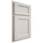 Shiloh Cabinetry Partial Overlay Greensboro Paintable Eggshell Door