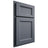Shiloh Cabinetry Partial Overlay Greensboro Paintable Slate Tile Door