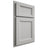 Shiloh Cabinetry Partial Overlay Greensboro Paintable Unusual Gray Door