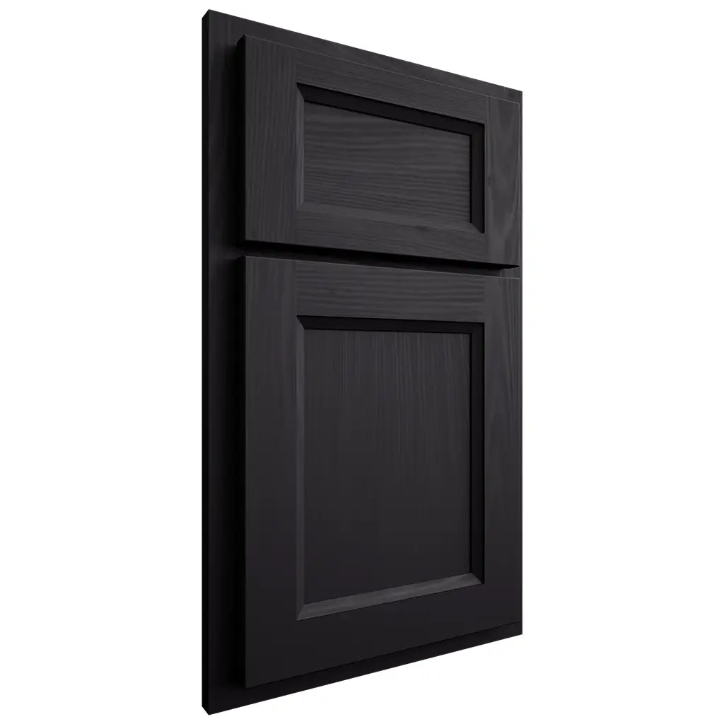 Shiloh Cabinetry Partial Overlay Greensboro Poplar Plain Cut Harbor Door