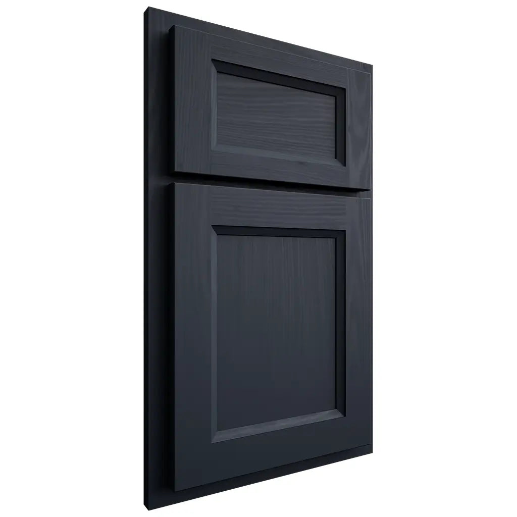 Shiloh Cabinetry Partial Overlay Greensboro Poplar Plain Cut Hudson Door