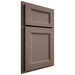 Shiloh Cabinetry Partial Overlay Greensboro Poplar Plain Cut River Rock Door
