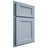 Shiloh Cabinetry Partial Overlay Greensboro Poplar Plain Cut Sky Door