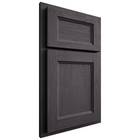 Shiloh Cabinetry Partial Overlay Greensboro Red Oak Plain Cut Harbor Door