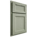 Shiloh Cabinetry Partial Overlay Greensboro Red Oak Plain Cut Moss Door