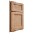 Shiloh Cabinetry Partial Overlay Greensboro Red Oak Plain Cut Natural Door