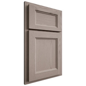 Shiloh Cabinetry Partial Overlay Greensboro Red Oak Plain Cut Sterling Door