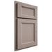 Shiloh Cabinetry Partial Overlay Greensboro Red Oak Plain Cut Sterling Door