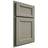 Shiloh Cabinetry Partial Overlay Greensboro Red Oak Plain Cut Thyme Door