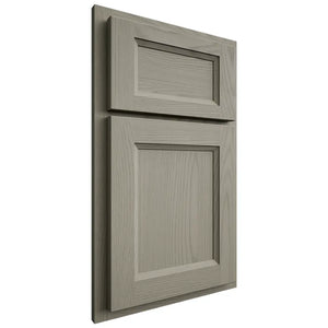 Shiloh Cabinetry Partial Overlay Greensboro Red Oak Plain Cut Thyme Door