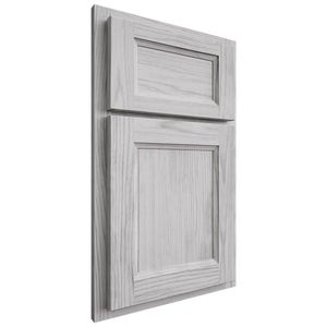 Shiloh Cabinetry Partial Overlay Greensboro Walnut Plain Cut Stratus Door