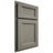 Shiloh Cabinetry Partial Overlay Greensboro Walnut Plain Cut Thyme Door