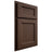 Shiloh Cabinetry Partial Overlay Greensboro White Oak Plain Cut Braun Door