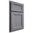 Shiloh Cabinetry Partial Overlay Greensboro White Oak Plain Cut Cadet Door