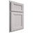 Shiloh Cabinetry Partial Overlay Greensboro White Oak Plain Cut Cotton Door